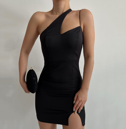 Women's Sexy Backless Slit Bodycon Dress