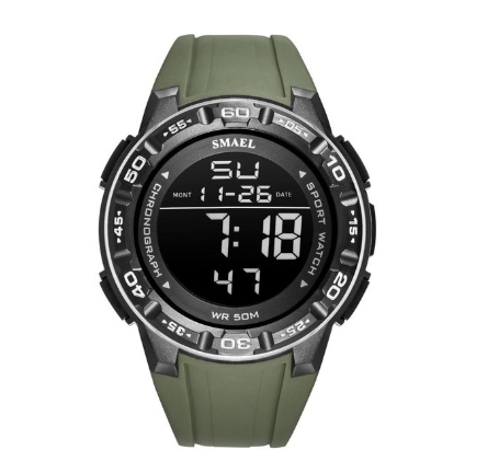 Smael 1508 Men's Watch Top Luxury Brand Digital Sport For Silicone Strap Military Waterproof Date Wristwatch Male Clock 004