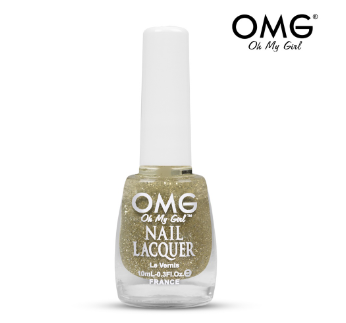 OMG Nail Polish Platinum Glitter 10ML