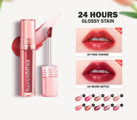 barenbliss BNB Peach Makes Perfect Lip Tint 24H Glossy Stain 3ml