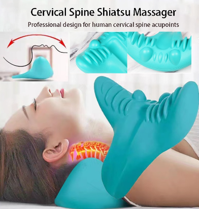New Neck Shoulder Pillow Massager Neck Pain Relief Massage Correction Artifact Sleep Special Neck Support Traction Pillow