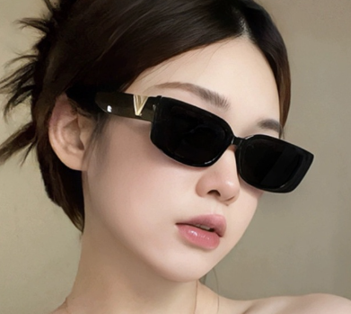 Korean Retro Ulzzang Style Rectangle Sunglasses for Women Vintage Shades for Women
