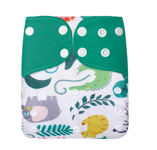 Reusable Waterproof Diaper With Single Size Print D13