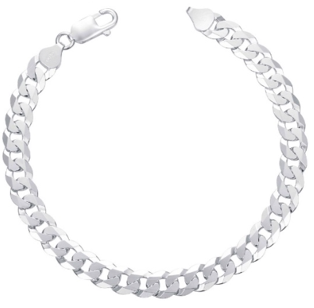 Silver Men's Bracelet 3mm Fashion Model Jewelry Korean And Japan Accessories Lucky Silver Italy 92.5