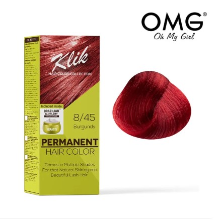 KLIK Permanent Hair Color Cream 60ML - 8.45 Burgundy