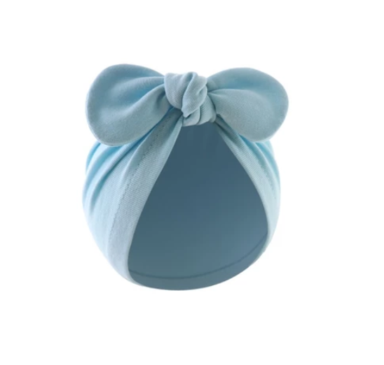 Some Baby Bowknot Beanie Hat Large Turban Hat for Newborn Boys Girl 0-12M Soft Breathable Headdress Universal Photo Hat BH18