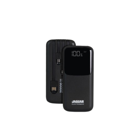 Jaguar Electronics PB607 20000mAh Power Bank with Charging Cable