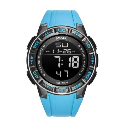 Smael 1508 Men's Watch Top Luxury Brand Digital Sport For Silicone Strap Military Waterproof Date Wristwatch Male Clock 002