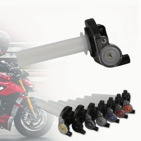 Motorcycle Throttle Handle For KTM For Honda For Suzuki Universal Endurance Motorcycle Motocross See Through Grip Knob Dirt Pit Bike Parts
