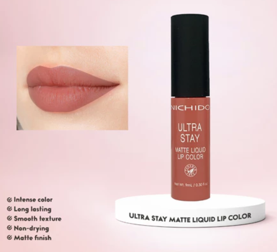 NICHIDO Ultra Stay Matte Liquid Lip Color - Simply Nude