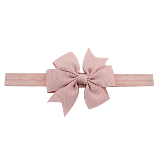 Cute Kids headband Kids Chiffon Bowknot Headbands Solid Color Hair Bows Hair Band Accessories H7