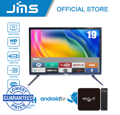 JMS 19 Inch Full HD LED TV + Smart TV BOX LED-2268S