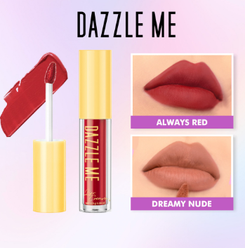 DAZZLE ME Velvet Matte Lip Cream -Matte Lipstick Liptint Long Lasting Waterproof Lip Clay Lip Cream