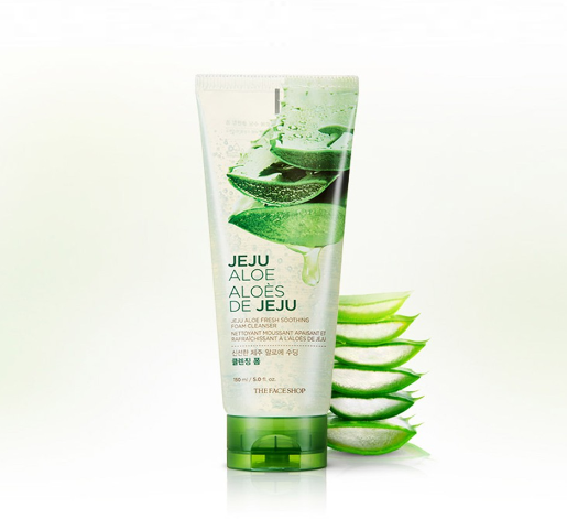 The Face Shop Jeju Aloe Fresh Soothing Foam Cleanser