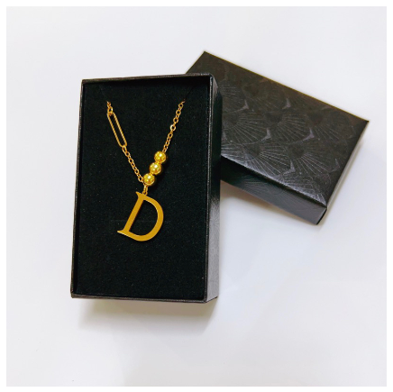 YH 26Letter Alphabet pendant fashion lnitialt Letter necklace for Women D