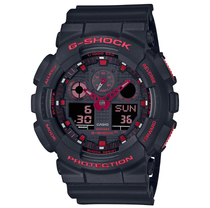 Casio G-Shock Standard Analog-Digital Black Resin Digital Watch For Men CGA-100BNR-1ADR