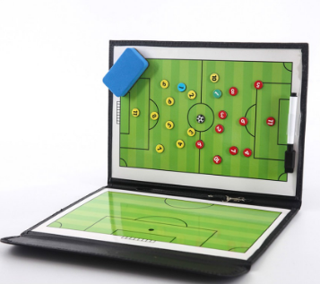 Foldable Football Tactical Board Training Coaching Kit + 24pcs Magnets for Tactic Drawing
