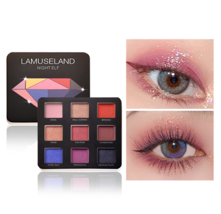 Buy 1 Get Lamuseland 9 Color Eyeshadow Palette Matte Waterproof