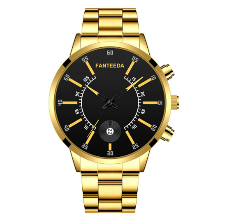 2020 new color scale calendar quartz watch alloy steel band men's watch fashion fashion business large plate Watch M2