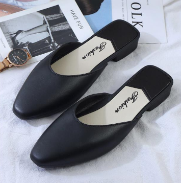 Korean Fashionable Design Loafer Shoes Sandals Flat for Women's