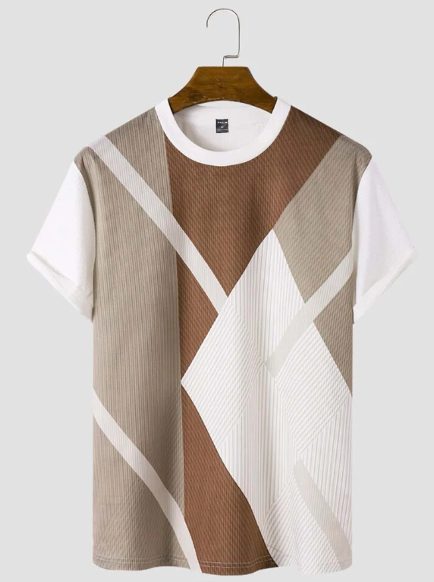 Manfinity Homme Men T-Shirts Fit Crew Neck Short Sleeve Basic Tee Bf Fashion Men Clothes Casual Husband Summer Knit Top