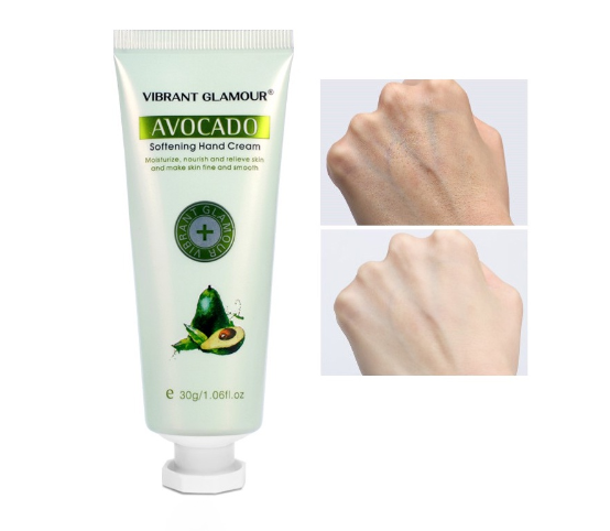 VIBRANT GLAMOUR Avocado Softening Hand Cream Hydrating Hand Essence Repair Nourishing Hand Anti Chapping Moisturizing Whitening