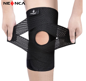 Neenca Knee Pad Basketball Knee Brace With Side Stabilizers Protection Knee Sleeve for Sports
