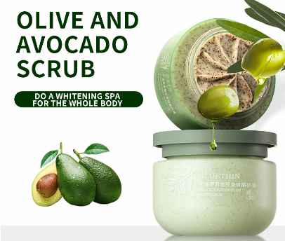 Exfoliating Body Scrub for Removing Dead Skin Bleaching Scrub for Body Whitening Moisturizing 250ML