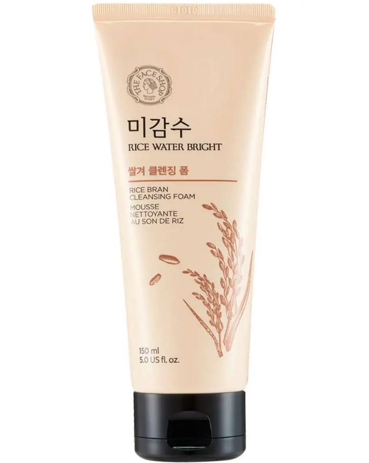 The Face Shop Rice Water Bright Rice Bran Foaming Cleanser 150ml