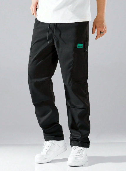 Men's Solid Color Simple Everyday Casual Workwear Trousers