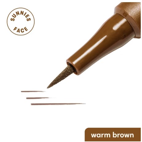 Sunnies Face Lifebrow Micromarker Liquid Brow Pen Warm Brown