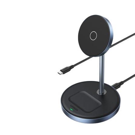UGREEN Magnetic 2 in 1 Wireless Charger Stand Charging Station Dock for iPhone 15 pro max /14/13/Airpod pro 2 Earbuds