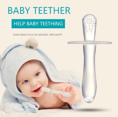 IBaby Soft Baby Infant Teething Toys Molar Silicone Teether Stick