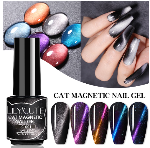 Born Pretty Glitter Cat Magnetic Uv Gel Colorful Soak Off Manicuring Polish 7ML