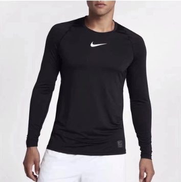 NK pro compat longsleeve tights sports running fitness comprehensive fitness men