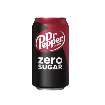 Dr. Pepper Zero Sugar Soda 355mL