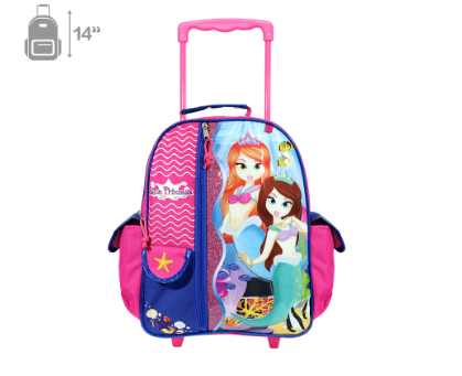 Cool Kids Princess Design 14" Trolley Bag
