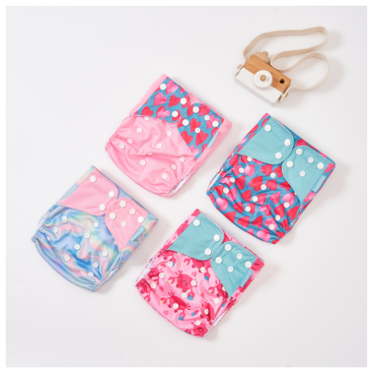 Happyflute Baby Reborn 4pcs set Washable Eco-friendly Baby Cloth Diaper Ecological Adjustable Nappy Reusable Diaper Fit 0-2year Set3