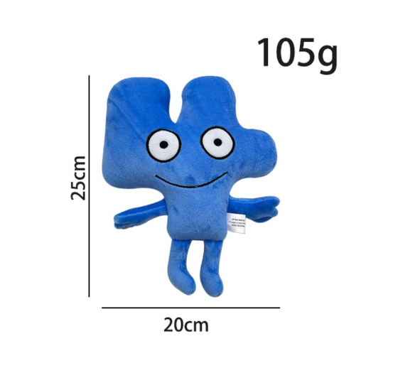 30cm Battle For Dream Island Plush Toy Flower Leafy Firey Block Waterdrop Stuffed Toys Kids Babys Fans Birthday Xmas Gift BD22