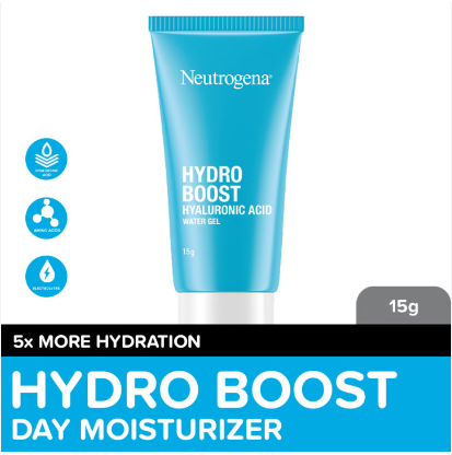 Neutrogena Hydro Boost Water Gel 15g- Face Moisturizer w/ Hyaluronic Acid, All Skin Types, Travel