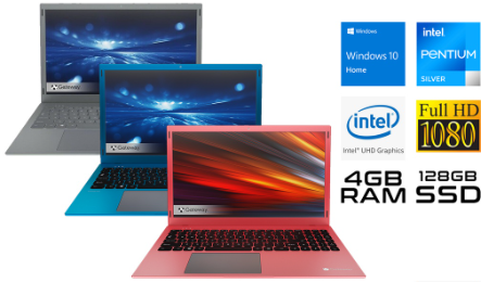 Gateway 15.6 Intel Pentium N5030 4GB + 128GB SSD