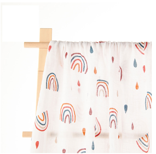 Happy Flute Baby Muslin Swaddle Cotton Soft Baby Blanket For Newborn Baby Wrap Sleepsack Bath Towel 120x110CM c35