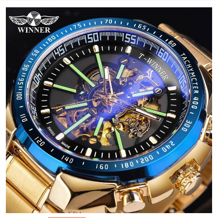 WINNER Men's Watch Business Classic Style Men Fashion Casual Automatic Mechanical Watch Top Brand Skeleton Watch 4