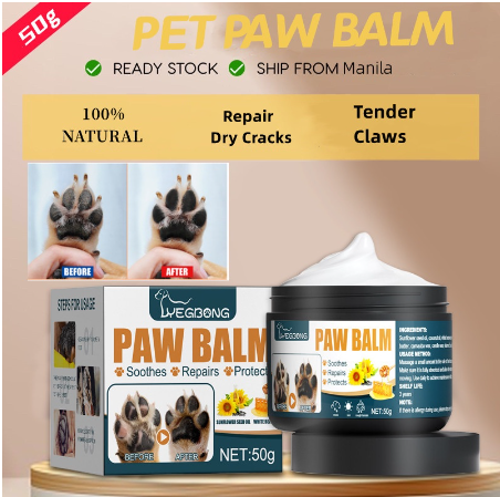 Pet Paw Care Balm Moisture Care Cream For Dog Cat Paws Dry Cracked 50g