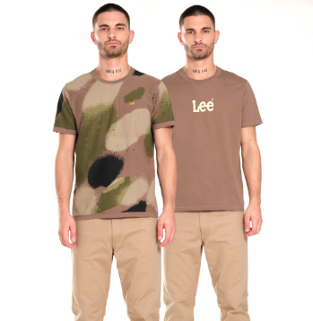 Lee Reversible T-Shirt for Men in Shitake