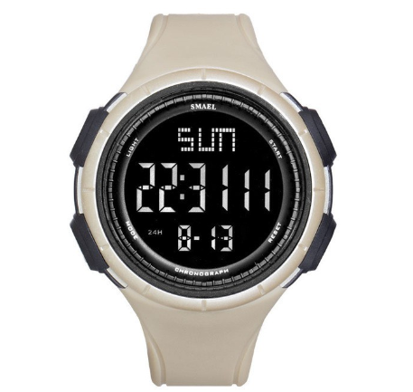 SMAEL 1618 Fashion Men's Sports Watch Multifunctional 12/24 Hours Dual Time Watch Alarm Watch Male Student Watches 05