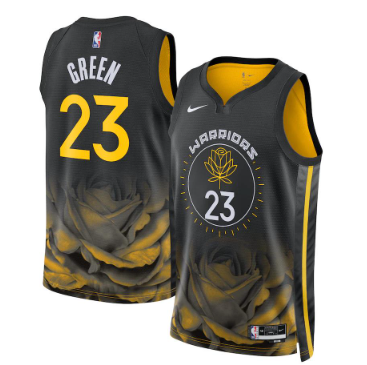 Basketball Jersey Golden State Warriors City Edition Swingman Jersey Design 2022 -23City Jersey 22 - Black - Draymond Green - Unisex NBA Jersey