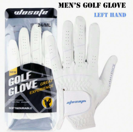 1 pc Left Hand Men's Golf Glove with Nanoscale fabric,Breathable and Comfortable,Soft Hand Feeling,Anti-slip and Durable,Easy to Grasp Golf Grips,Gift for Golfers