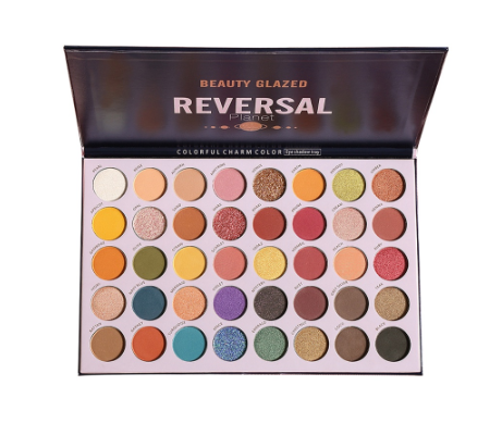 BEAUTY GLAZED New 40 Colors Makeup Eyeshadow Shimmer Glitter Palette Matte Waterproof Eye shadow Pallete