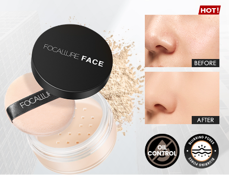 FOCALLURE 3 Colors Loose Setting Powder Oil Control Smooth Face Makeup
